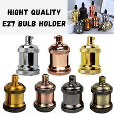 Vintage Edison ES E27 Bulb Holder  Metal Industrial Antique Lamp Holder Fittings