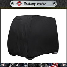Waterproof Golf Cart Black Storage Cover 4 Passenger For EZGO Club Car Yamaha