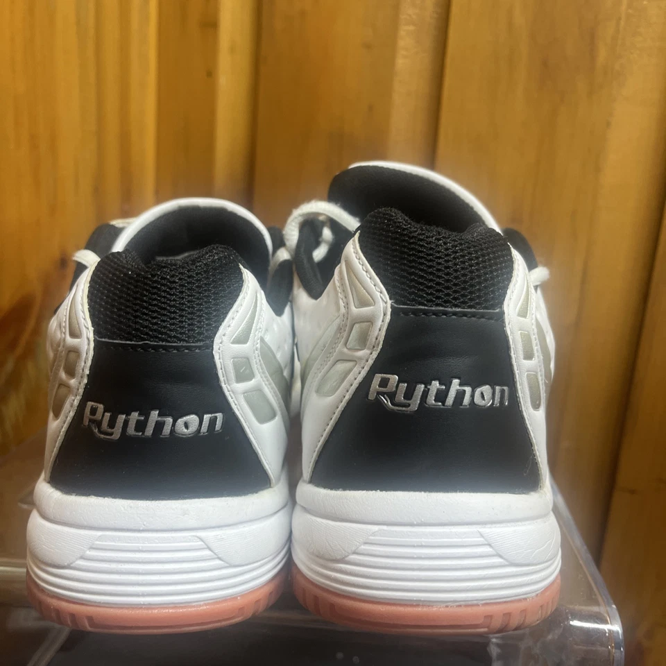 Python Deluxe Indoor Mid Racquetball Shoes Men’s Size 10 White PY722M - Image 4 of 4