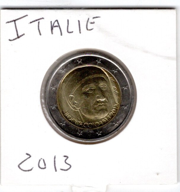 2 EURO ITALIE COMMEMORATIVE 2013 NEUVE BOCCACCIO