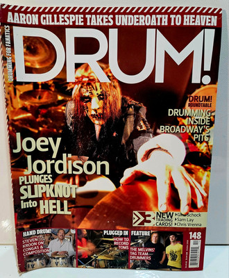 DRUM! Magazine Oct 2008 Issue 148 Vol 17 Joey Jordison + Aaron Gillespie