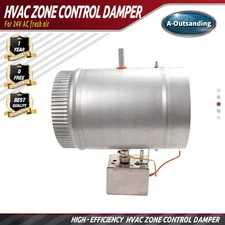 6”Electric Zone Control Damper For HVAC/NSPRD NSPRD024-6NC – 24V AC fresh air