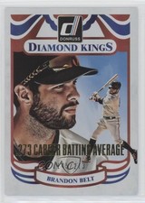 2014 Panini Donruss Diamond Kings Gold Career Stat Line 145/273 Brandon Belt 5ta