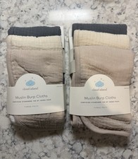 2x Cloud Island Baby 3 Pack Muslin Burp Cloth NEW