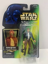 Star Wars Bespin Han Solo Power of the Force Green Card Hologram 3.75 Inch