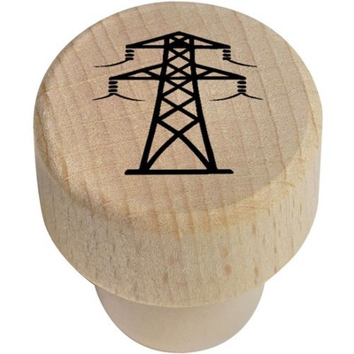 19 mm ''Power Transmission Structure'' Holz Flaschenverschluss / Korken (BS00033200)