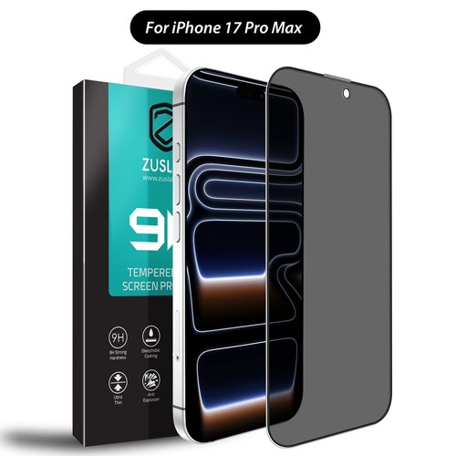 For iPhone 17 Pro Max Air 16 15 14 13 12 11 Plus Privacy Glass Screen Protector - Photo 14 sur 51