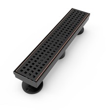 12 Inch Linear Shower Drain Rectangular Floor Drain with Accessories Square H...