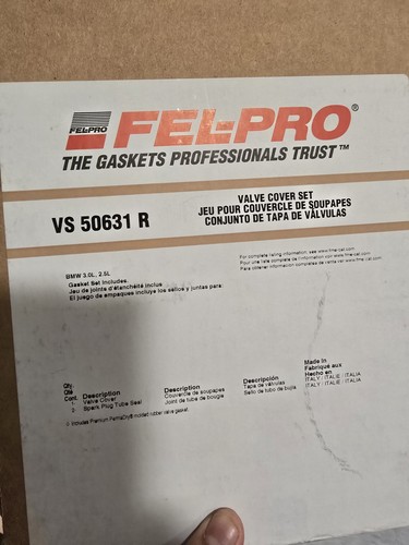 Engine Valve Cover Gasket Set Fel-Pro VS 50631 R 4-2 - Foto 2 di 2
