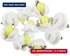 X Autohaux 10pcs Dc 12v T5 B8.4d Led Dashboard Light White For Car Internal