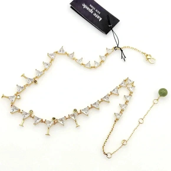Kate Spade Shaken Or Stirred Tennis Necklace. Retail $248 - Image 4 of 4
