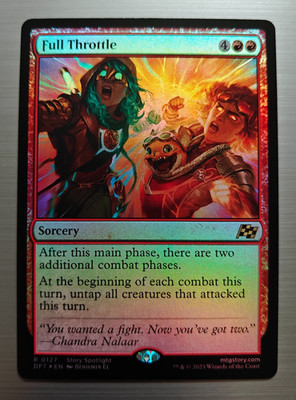 Full Throttle - Foil - Aetherdrift - DFT - #0127 - NM