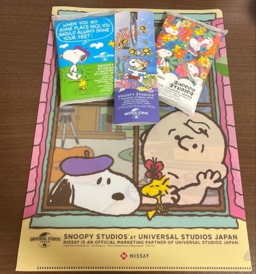 Snoopy Clear File Pocket Tissue Kugelschreiber