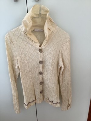ELISA CAVALETTI sehr schöne Blusenjacke beige | XXL Italien- fällt aus wie dt.38
