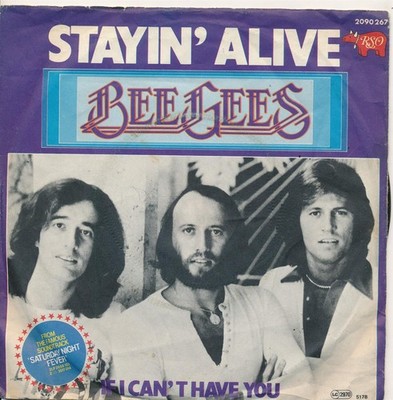 Stayin' Alive - Bee Gees - Single 7'' Vinyl 170/02