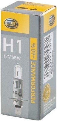 HELLA 8GH 223 498-211 Glühlampe H1 Performance 60% Sockelausführung P14,5s