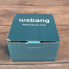 Webang Plumbing Product Square Shower Drain X002942GWL 6 Inch Stainless Steel