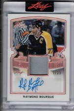 2021 Leaf Art of Hockey Raymond Bourque Bronze /35 VA-RB1 Auto Patch HOF