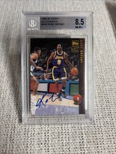 1998-99 topps autographs #AG-9 Kobe Bryant Graded 8.5 BGS Autograph