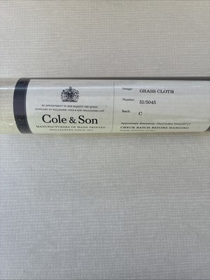 Cole & Son Tapetenrollen Gras Tuch Neutral 9 verfügbar Charge C 51/5045 Neu