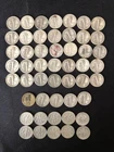 Roll of 50 silver dimes. 40 Mercs w/mint marks, 10 Roosevelts, 2 w/MM