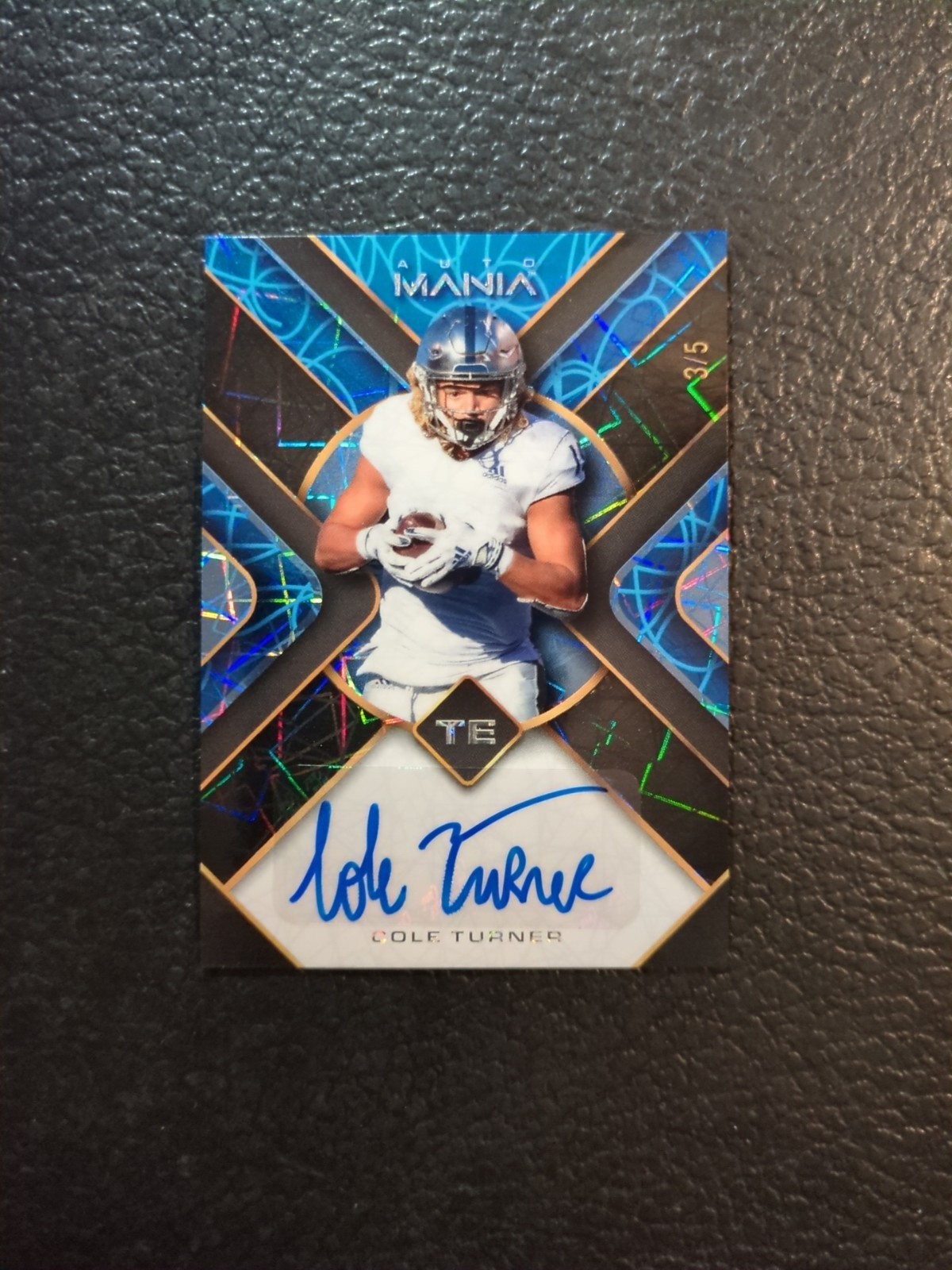 Cole Turner Wild Card Auto Mania Autographs #AMTH62 Square-Blue Pulsar
