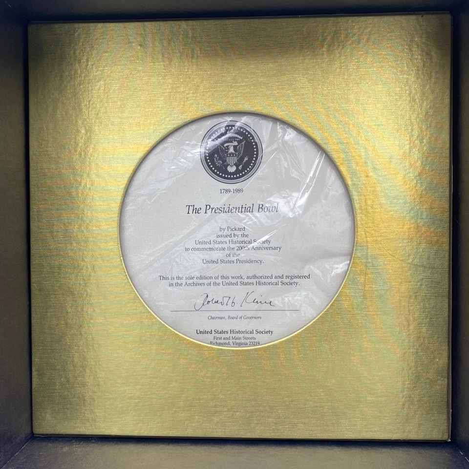 Pickard Presidential Bowl Bicentenario de la Presidencia #724/5000 Foto 3 de 4