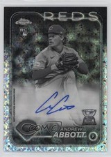 2024 Chrome Update Black & White Mini-Diamond Refractor Andrew Abbott Auto 7rd