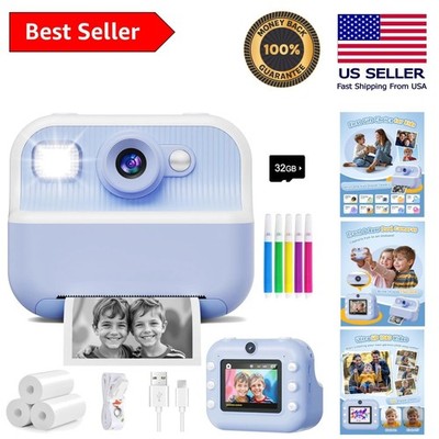 Shutterbug Kids Camera - Dual Camera, 1080P Video & Instant Printing Fun Awaits!