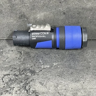 NEUTRIK NAC3FXXA-W-L 10-16 mm Powercon Stecker blau alt: NAC3FCA - Bild 1 von 4