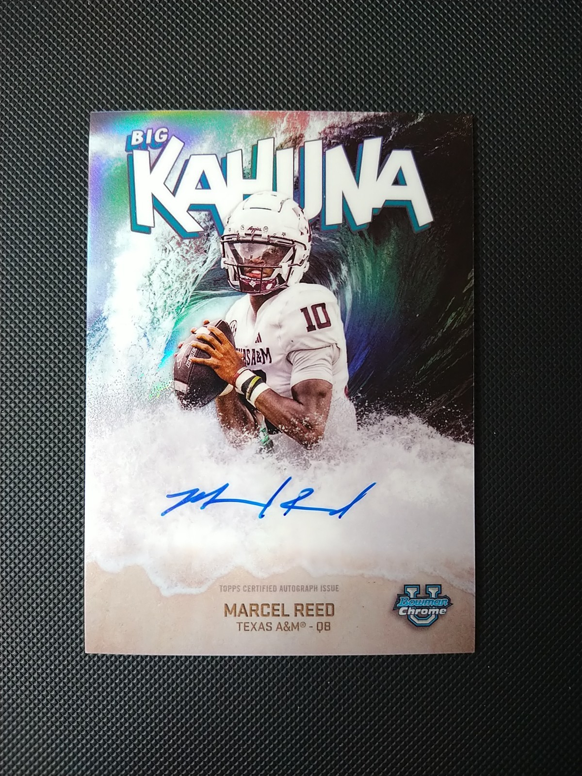2025 Bowman Chrome U Marcel Reed Big Kahuna On Card Auto Texas A&M SSP Case Hit