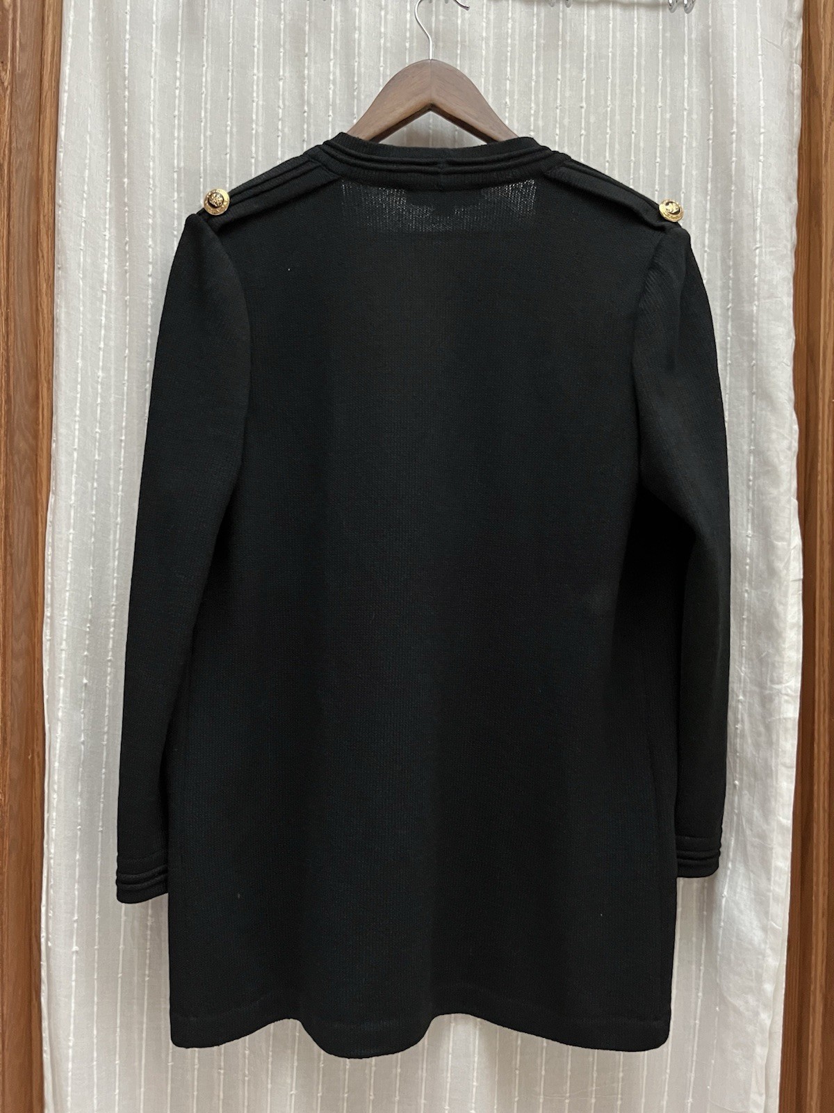 St John Basic Black Gold Hardware Wool Santana Kn… - image 2