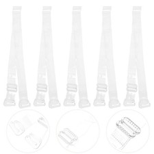 10 Pairs Invisible Transparent Bra Straps Adjustable Bra Shoulder Straps