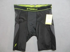 Storelli Shorts Mens Large Black Soccer BodyShield Sliders Padded Compression