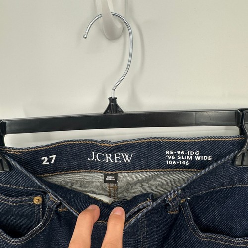 J. CREW '96 Slim Wide Denim Jean in Resin Wash CC580 // 27 - Picture 8 of 13
