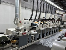 Nilpeter FB4200S Premium 8-Color Servo Flexo Press:W/ Cei Rewinder little Use
