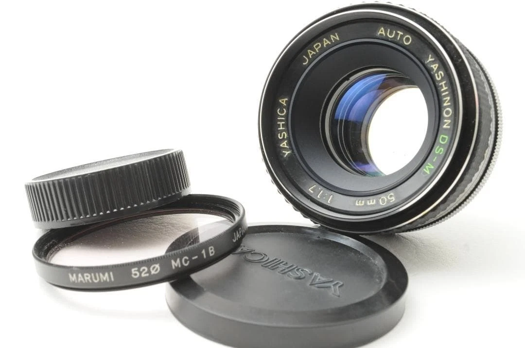 Yashica Camera Lenses 50mm Focal f/1.7 Maximum Aperture for sale