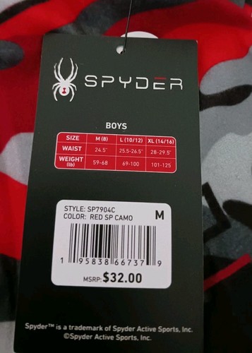 WITH TAGS Spyder Red Camouflage Signature ONLY Pajama Pant Sz. Medium - Picture 4 of 7