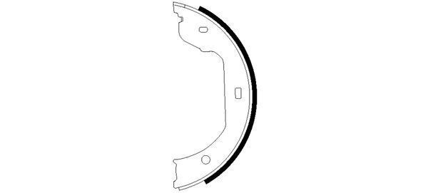 Parking Brake Shoe Set Rear Fits Alpina BMW Rolls-Royce VW TEXTAR 91058700