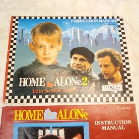 Set of 2 NES Manuals Home Alone 1 + 2 | Nintendo Game Instruction Booklets