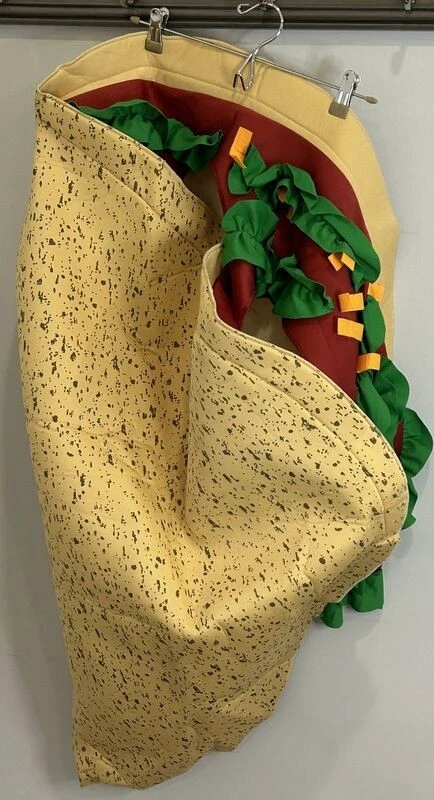Disfraz de cuerpo de taco adulto talla única para la mayoría de Rasta Imposta abierto nuevo Foto 4 de 4