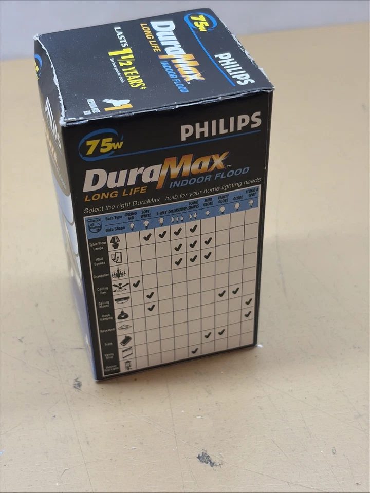 Philips Duramax Indoor Flood Lamp R20 75W 120V Bulb 570 Lumens 2500 Hours - Image 4 of 4