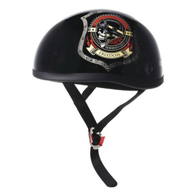 Biker's Choice Skid Lid Original Freedom Helmet - Black - Large 649509