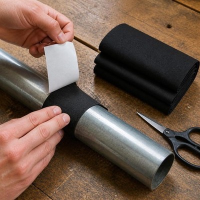Self-Adhesive Linen Fabric for Pipe Decoration and Quick Repair, for Crafts