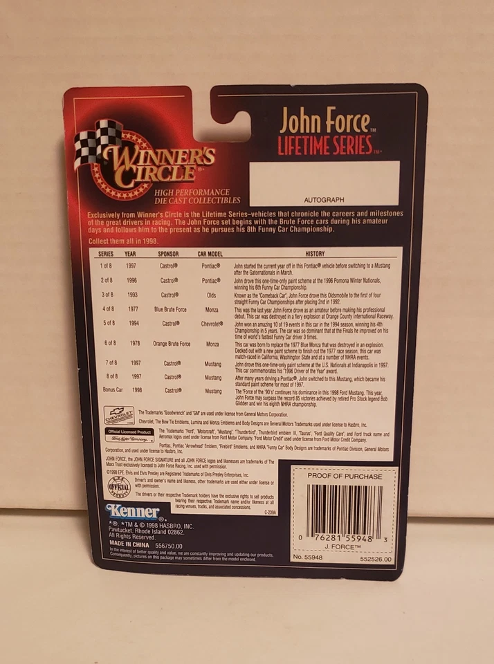 John Force Blue Brute Force Monza 1977 1/64 Funny Car Winner's Circle Foto 2 de 2