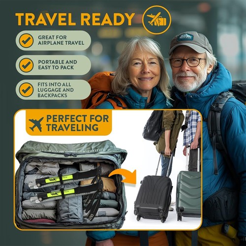 2PCS Trekking Hiking Poles Collapsible Walking Sticks fr Travel Camping Climbing - Afbeelding 6 van 10