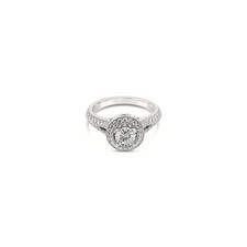 LeVian Platinum Engagement Ring Jewelry for Her with 0.98 Carat Vanilla Diamonds