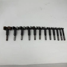 VINTAGE AUSTRIA FISCH 12 PIECE SHARK FORSTNER BIT SET