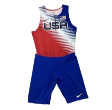 Nike Pro Elite Team USA Track Speed Suit CV0001-636 Men s Size Large RARE