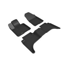 3D MAXpider Custom Fit Kagu Floor Mat Black Compatible with Hyundai Santa C...